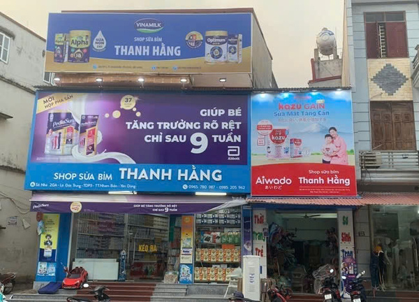 Quảng cáo cho chuổi thương hiệu, nhãn hàng