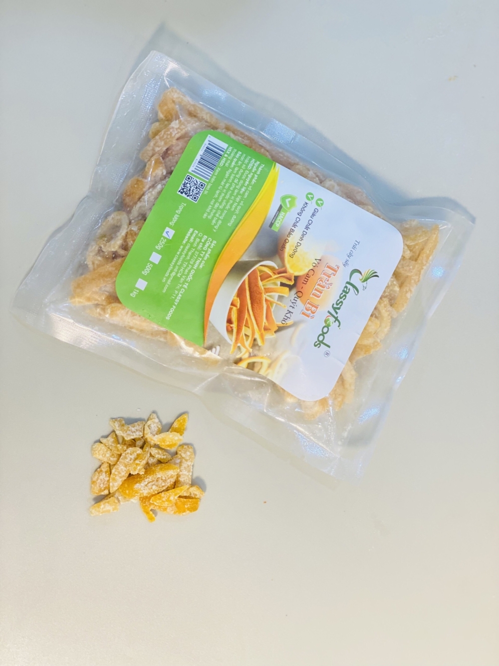 Mứt trần bì vỏ cam - Thực Phẩm Sạch Classy Foods - Công Ty TNHH Quốc Tế Classy Foods