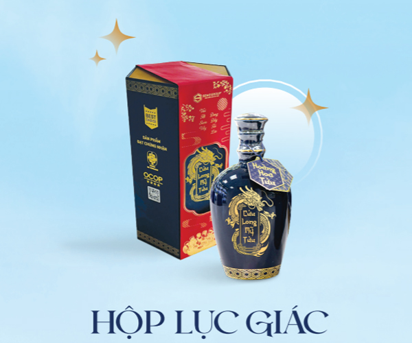 Hoàng Hoa Tửu hộp lục giác