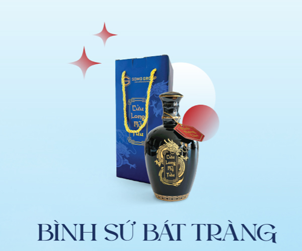 Minh Mạng Tửu bình sứ Bát Tràng
