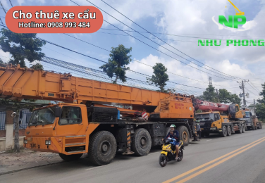 Cho thuê xe cẩu tại cụm KCN Thanh An