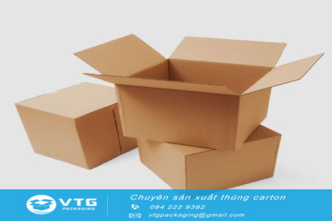 Thùng carton 3 lớp - Bao Bì Carton VTG - Công Ty TNHH Đầu Tư Và Xây Dựng VTG