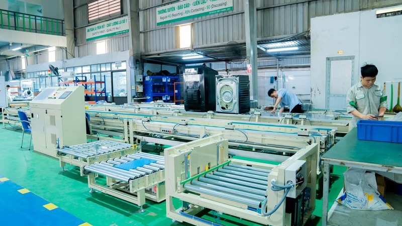 Băng tải con lăn - Máy Đóng Gói Mikyo CN Bình Dương - Công Ty Cổ Phần Máy Đóng Gói Mikyo