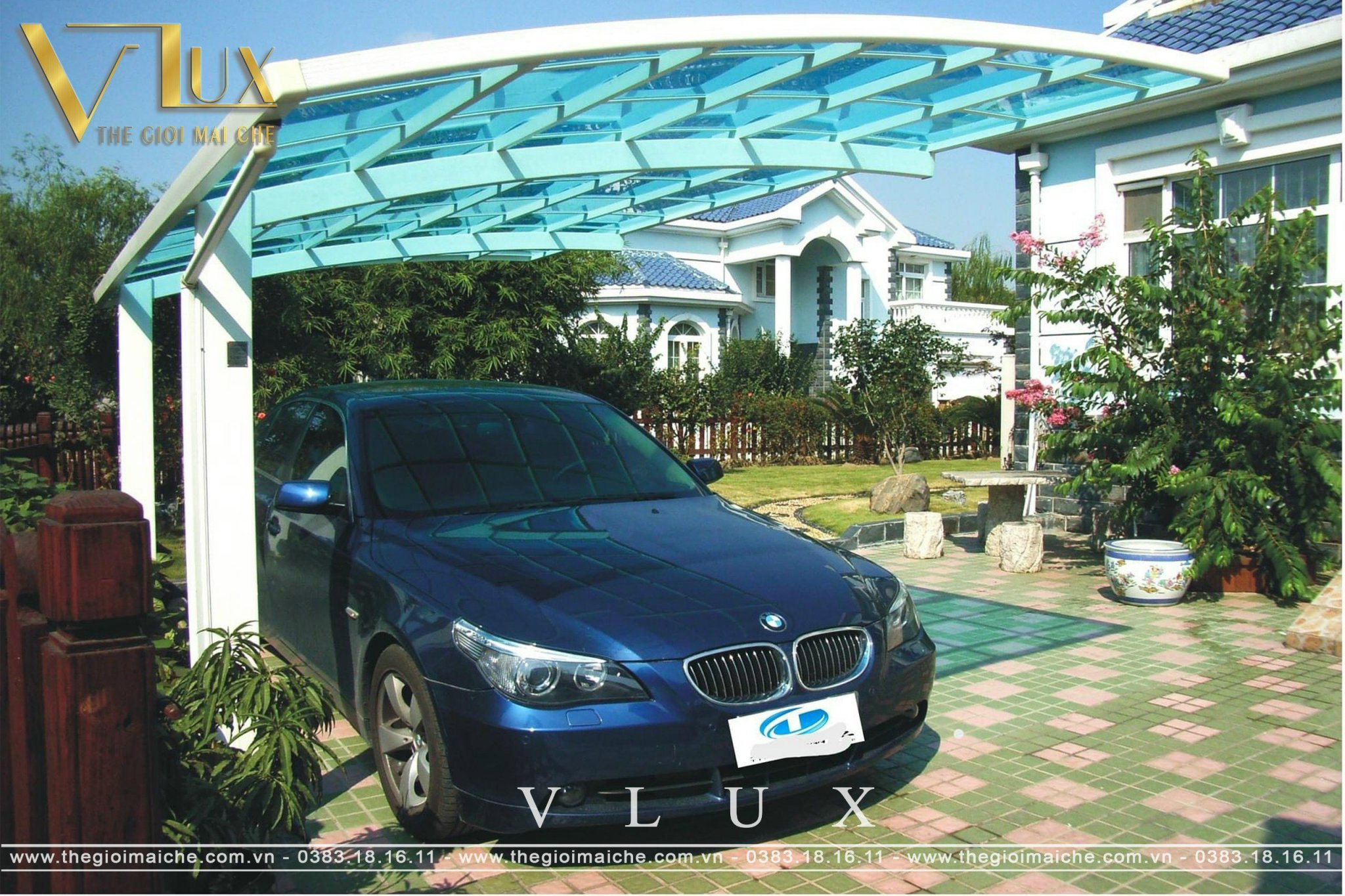 Mái hiên cao cấp Vlux