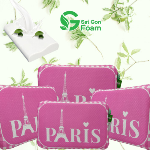 Gối nằm 40x60cm in họa tiết - Gối Cao Su Non Kiến Vinh - Công Ty TNHH Một Thành Viên Thương Mại Kiến Vinh