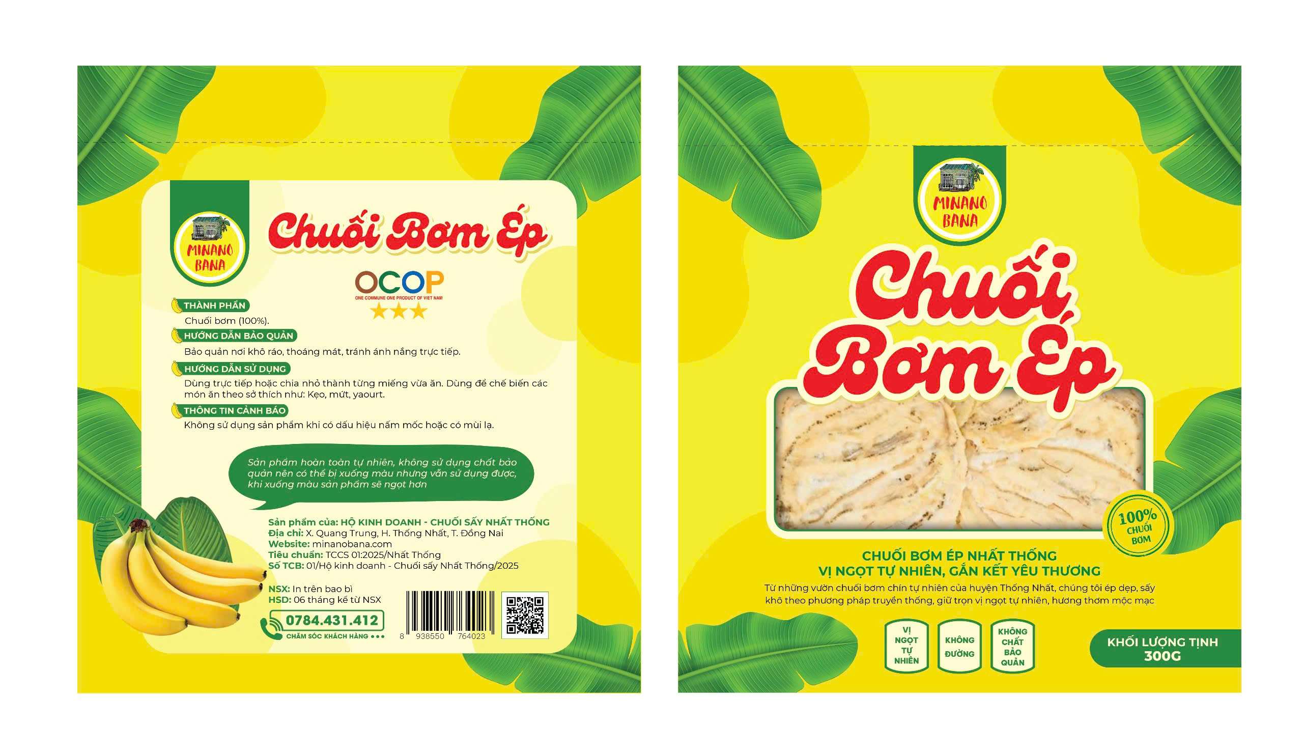 Sản phẩm Chuối bơm ép
