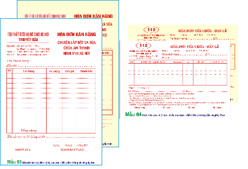 in hóa đơn bán hàng - In Viết Hà - Công Ty TNHH In Viết Hà