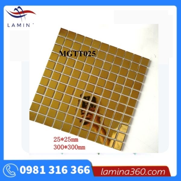 Gạch gốm sứ vàng men bóng
