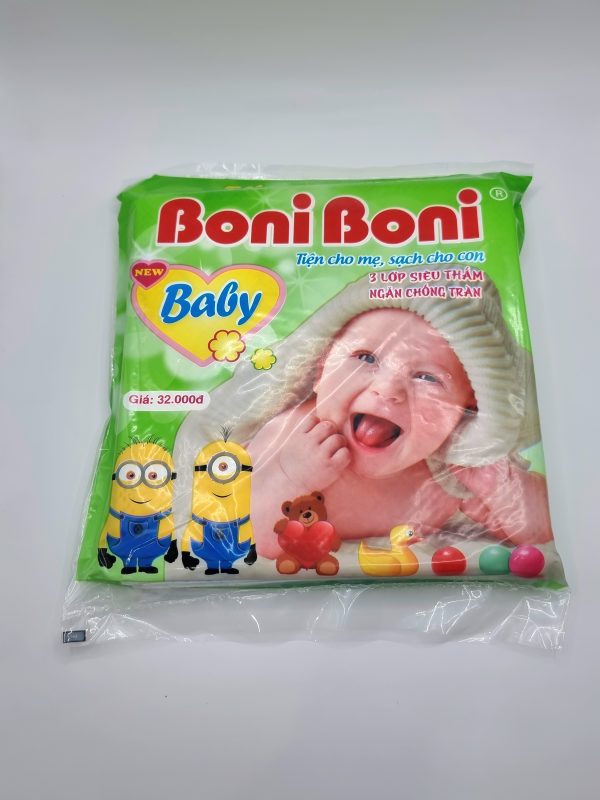 Tã em bé xanh - Khăn Ướt Boniboni - Xưởng Sản Xuất Huyền Trang