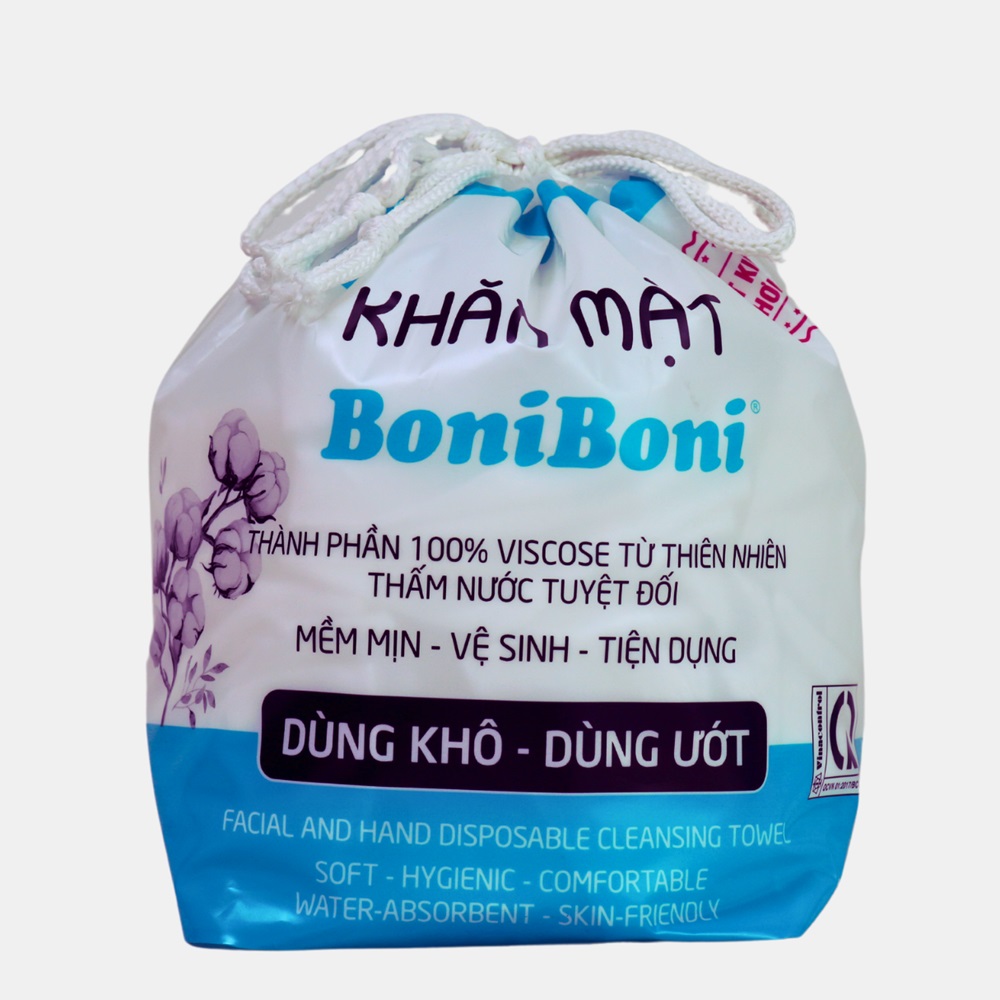 Khăn mặt khô cuộn 80 tờ - Khăn Ướt Boniboni - Xưởng Sản Xuất Huyền Trang