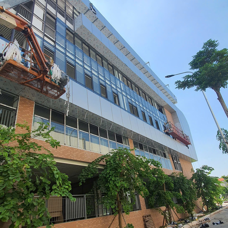 Thi công ốp Aluminium