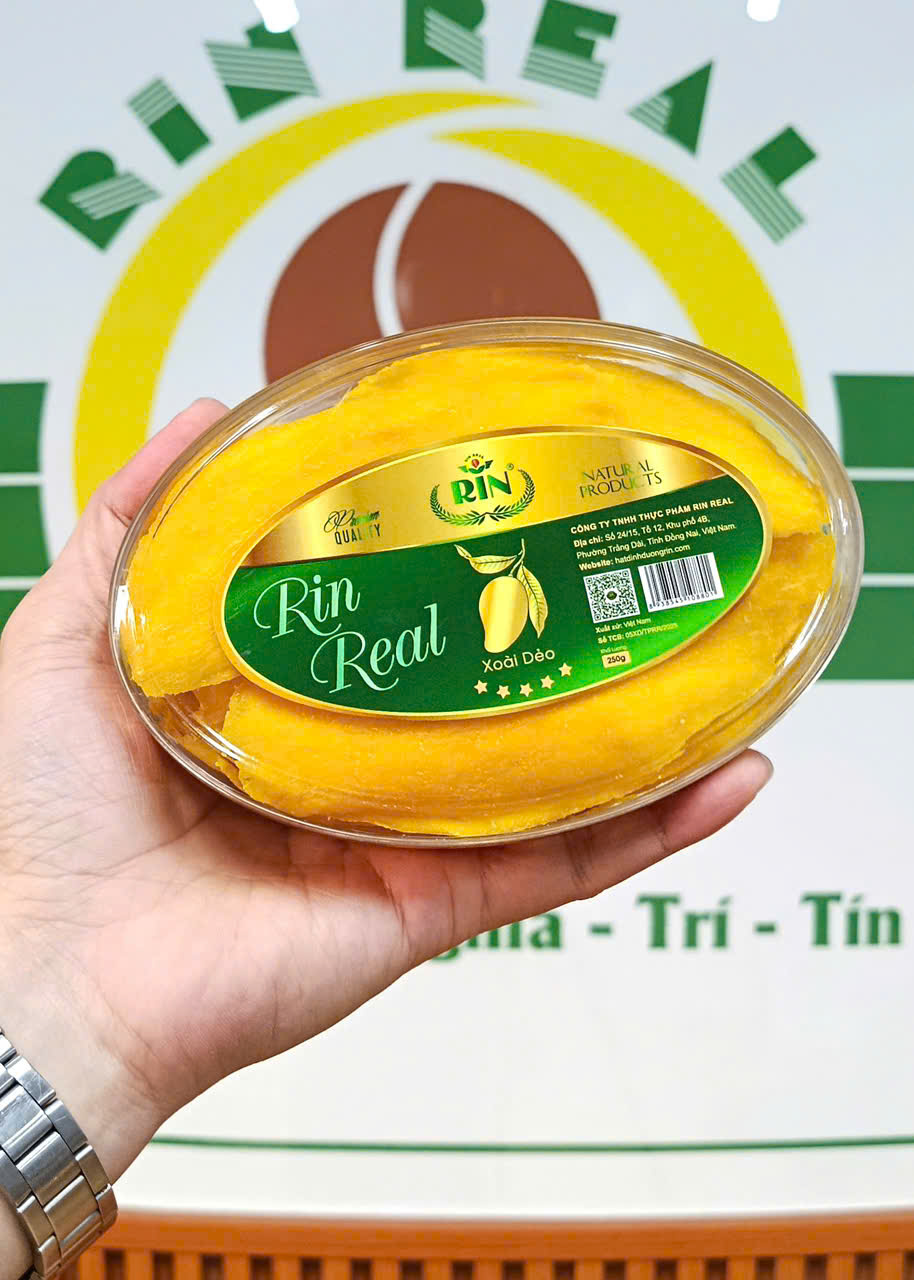 Xoài dẻo - Thực Phẩm Rin Real - Công Ty TNHH Thực Phẩm Rin Real