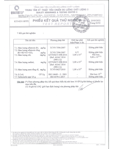 Giấy công bố sản phẩm hạt dưa rang sạch