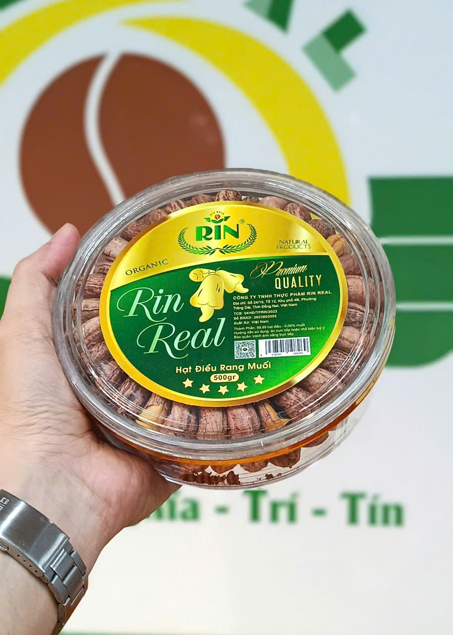 Hạt điều rang muối - Thực Phẩm Rin Real - Công Ty TNHH Thực Phẩm Rin Real
