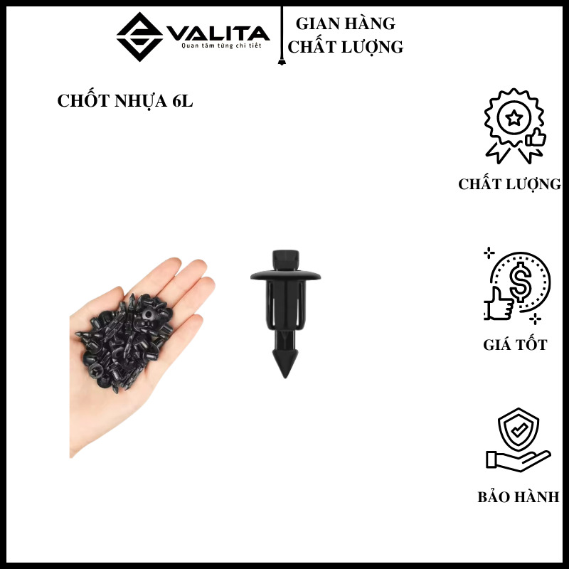 Chốt nhựa 6L