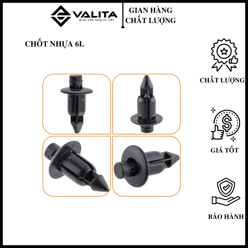 Chốt nhựa 6L