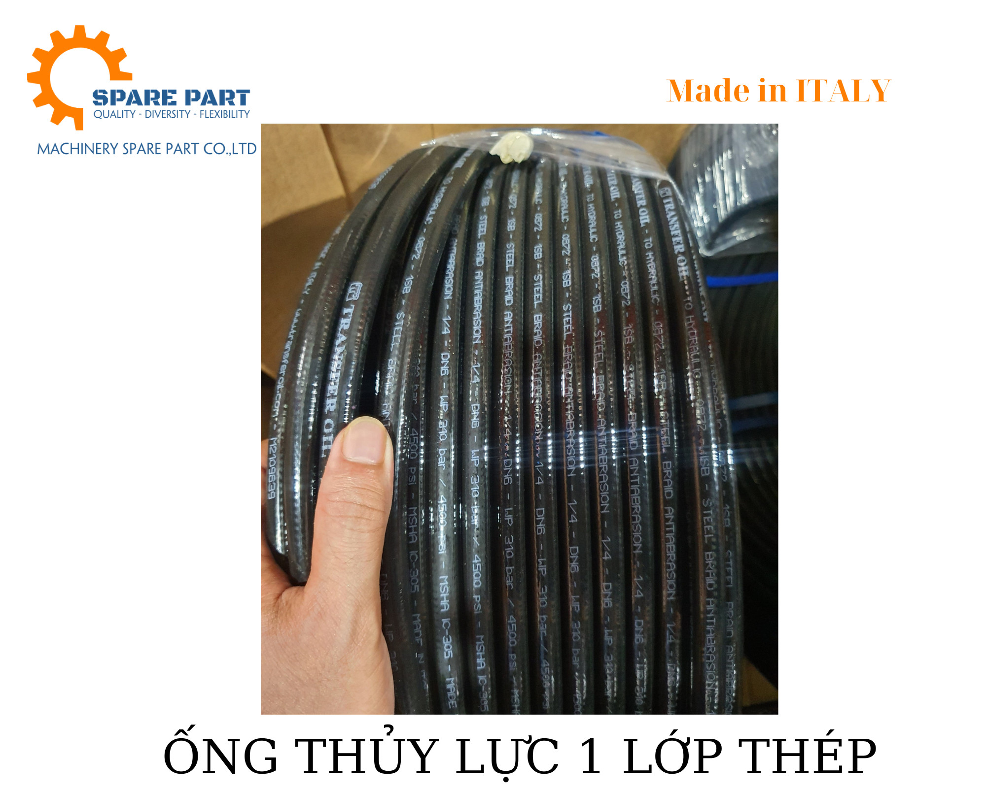 ống thủy lực 1 lớp thép