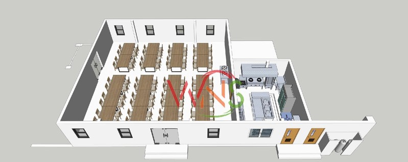 Bố trí bếp và nhà ăn