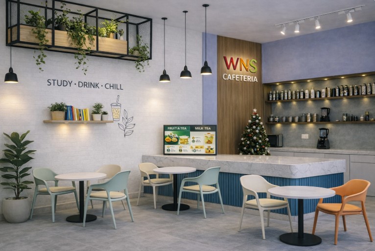 Không gian Cafeteria hiện đại