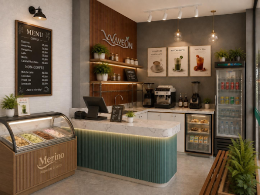Không gian Cafeteria hiện đại