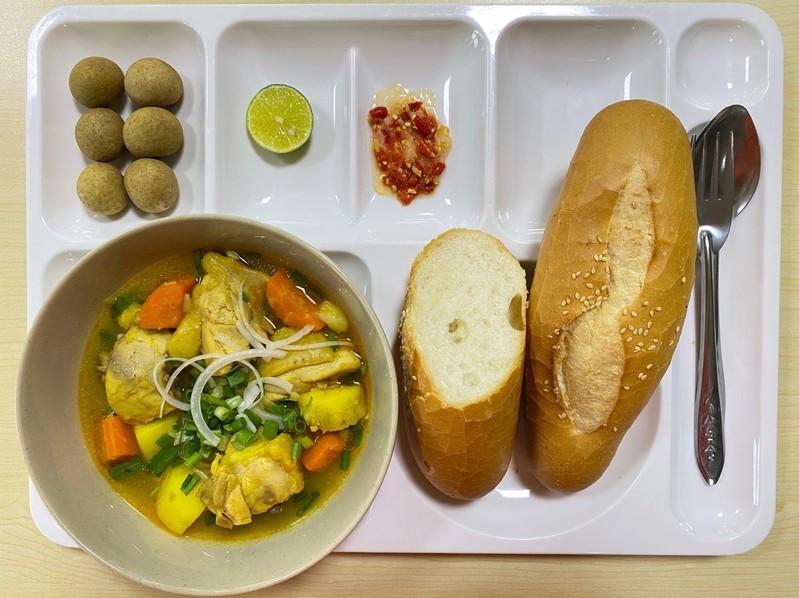 Mẫu menu bánh mì cà ri