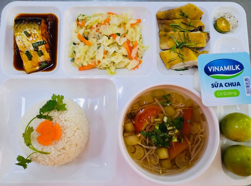 Mẫu menu cơm khay cá kho