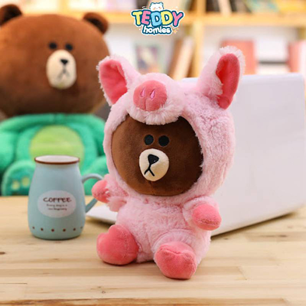 Gấu Brown và thỏ Cony - Gấu Bông Teddy Homies - Xưởng Sản Xuất Gấu Bông Teddy Homies