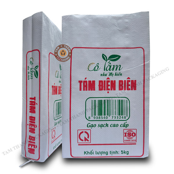 Bao bì PP dệt in Flexo đựng gạo - Bao Bì Tâm Thành - Công Ty Cổ Phần Công Nghiệp Tâm Thành