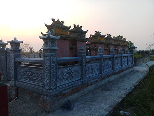 Bia mộ đã hoàn thành - Lăng Mộ Đá Long An - Công Ty TNHH Long Việt Sơn