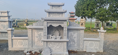 Bia mộ đã hoàn thành - Lăng Mộ Đá Long An - Công Ty TNHH Long Việt Sơn
