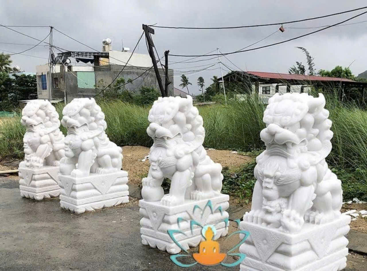 Tượng sư tử - Lăng Mộ Đá Long An - Công Ty TNHH Long Việt Sơn