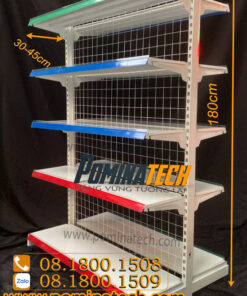 Kệ đôi lưới 5 tầng - Kệ Siêu Thị Pominatech - Công Ty TNHH Pominatech Việt Nam