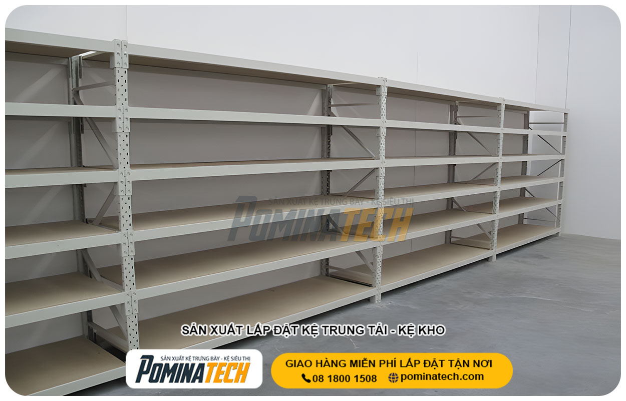Kệ trung tải - Kệ Siêu Thị Pominatech - Công Ty TNHH Pominatech Việt Nam