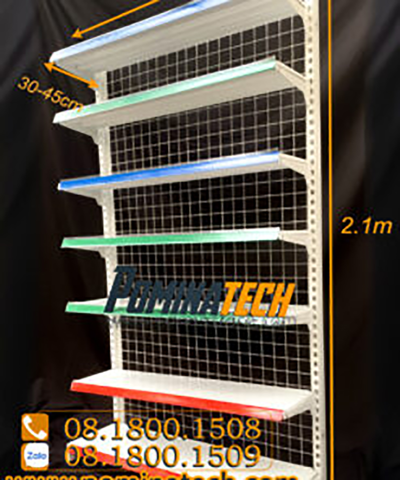 Kệ đơn lưới 6 tầng - Kệ Siêu Thị Pominatech - Công Ty TNHH Pominatech Việt Nam
