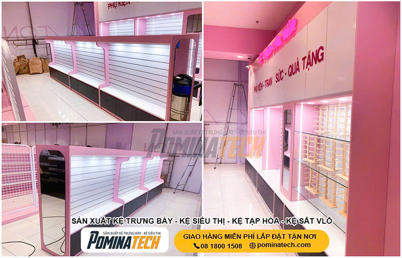 Kệ trưng bày siêu thị, tạp hóa - Kệ Siêu Thị Pominatech - Công Ty TNHH Pominatech Việt Nam