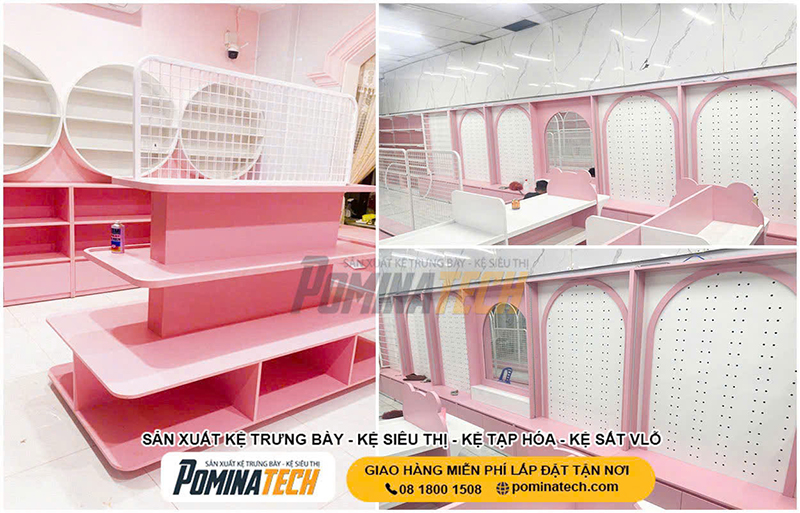 Kệ trưng bày siêu thị, tạp hóa - Kệ Siêu Thị Pominatech - Công Ty TNHH Pominatech Việt Nam