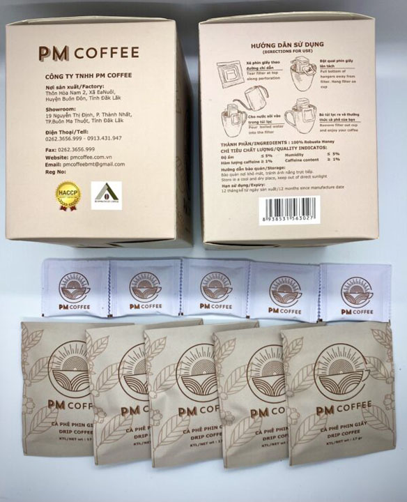 Cà phê phin giấy PM Coffee - Cà Phê Và Rượu PM Coffee - Công Ty TNHH PM Coffee
