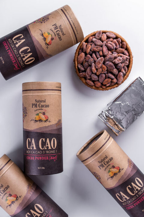 Cacao 3in1 PM hộp 250g - Cà Phê Và Rượu PM Coffee - Công Ty TNHH PM Coffee