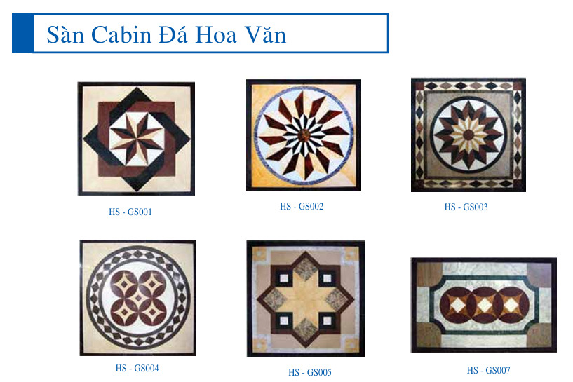 Sàn Cabin đá hoa văn