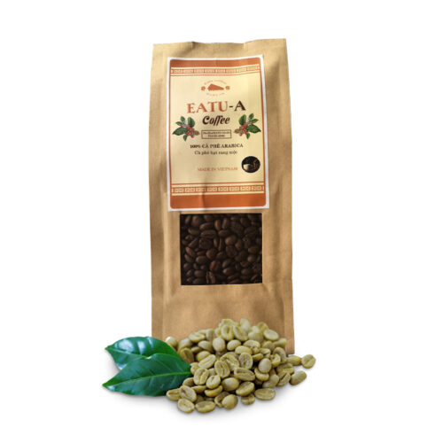 Cà phê hạt Arabica rang mộc nguyên chất Eatu Cafe A 500g - Eatu Cafe - Hợp Tác Xã Nông Nghiệp Dịch Vụ Công Bằng Eatu