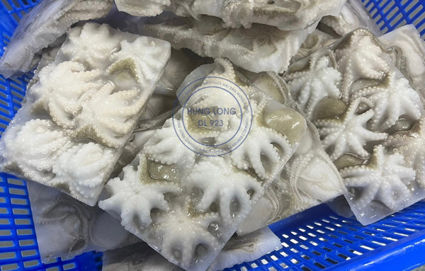 Bạch tuộc baby đông lạnh nguyên khối