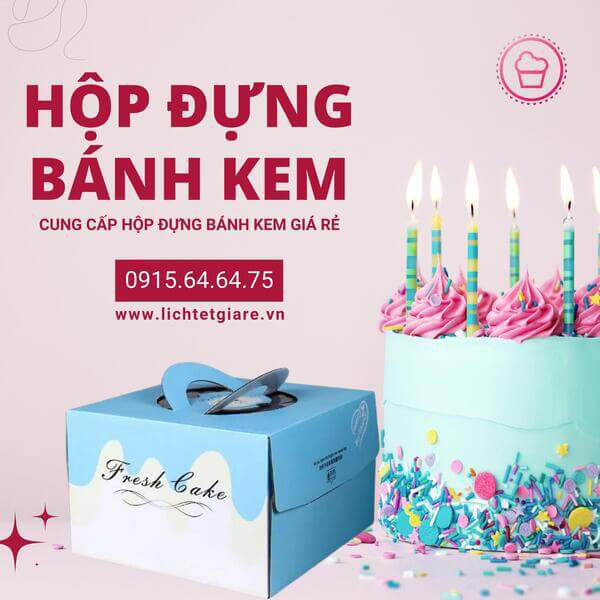 In hộp bánh đựng kem - Lịch Tết An Khang - Công Ty Trách Nghiệm Hữu Hạn Thương Mại Dịch Vụ Phát Triển An Khang