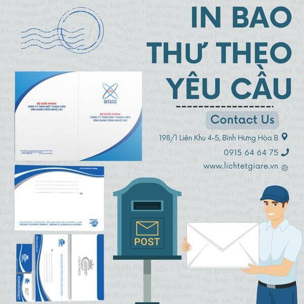 In bao thư theo yêu cầu - Lịch Tết An Khang - Công Ty Trách Nghiệm Hữu Hạn Thương Mại Dịch Vụ Phát Triển An Khang