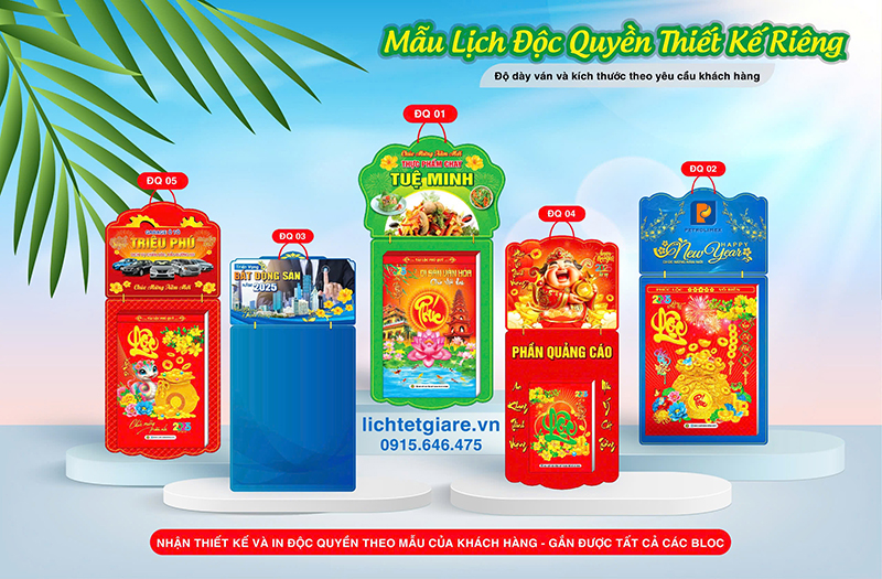 Lịch in theo yêu cầu - Lịch Tết An Khang - Công Ty Trách Nghiệm Hữu Hạn Thương Mại Dịch Vụ Phát Triển An Khang