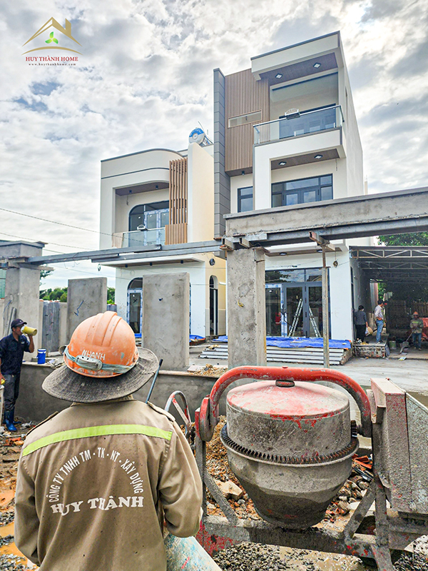 Hình ảnh thi công nhà cửa công ty Huy Thành Home - Huy Thành Home - Công Ty TNHH Thương Mại- Thiết Kế- Nội Thất- Xây Dựng Huy Thành