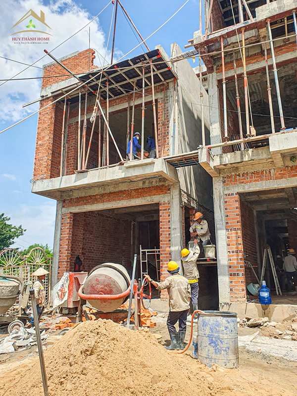 Hình ảnh thi công nhà cửa công ty Huy Thành Home - Huy Thành Home - Công Ty TNHH Thương Mại- Thiết Kế- Nội Thất- Xây Dựng Huy Thành