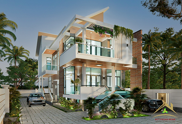 Dự án thi công biệt thự Mr.Vinh - Huy Thành Home - Công Ty TNHH Thương Mại- Thiết Kế- Nội Thất- Xây Dựng Huy Thành