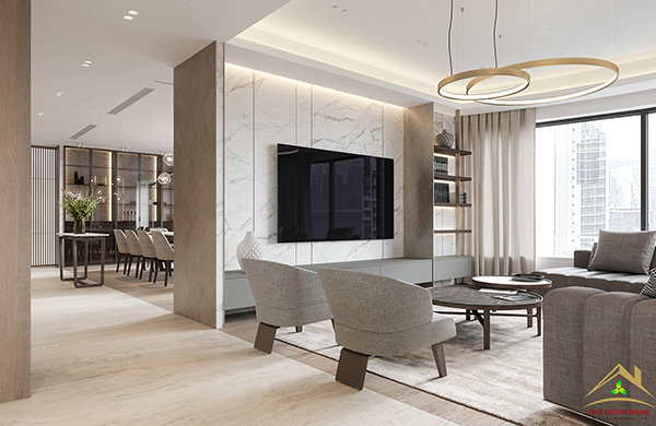 Dự án nội thất Penthouse - Huy Thành Home - Công Ty TNHH Thương Mại- Thiết Kế- Nội Thất- Xây Dựng Huy Thành