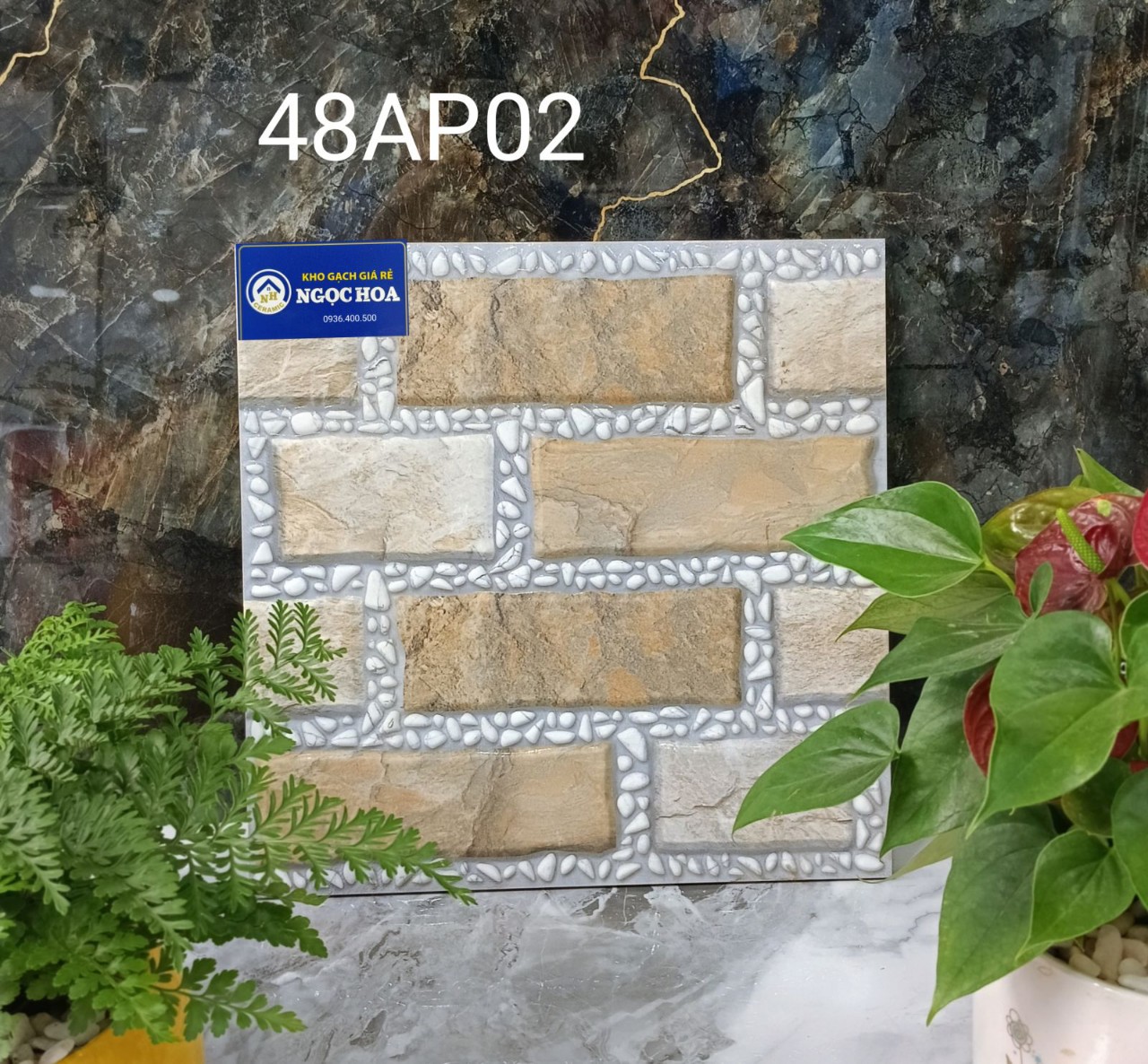 Gạch lát sân vườn 48AP02 - Gạch Men Ngọc Hoa - Công Ty TNHH Gạch Men Ngọc Hoa