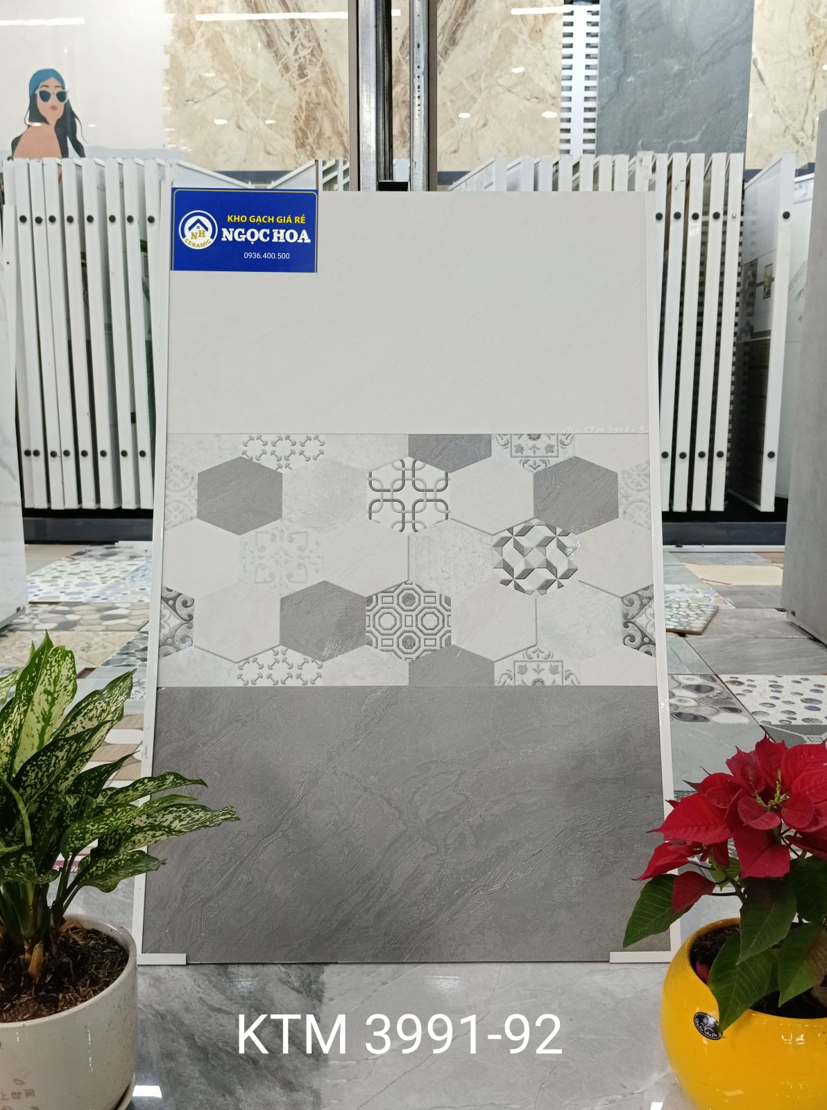Gạch ốp tường 3991 - Gạch Men Ngọc Hoa - Công Ty TNHH Gạch Men Ngọc Hoa